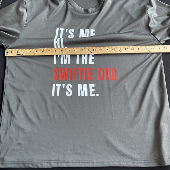Funny Swiftie Dad Shirt XXL Gray Fathers Day Concert Taylor Music Graphic Print - Picture 6 of 9